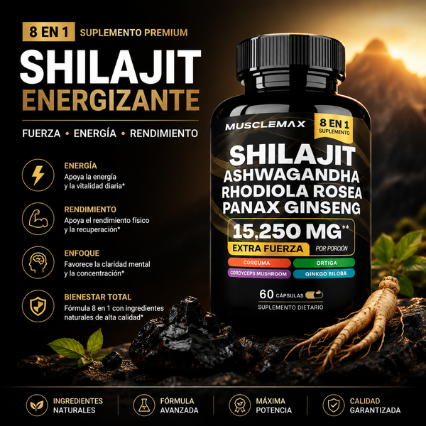 Shilajit Suplemento Natural Energizante - NaroStore