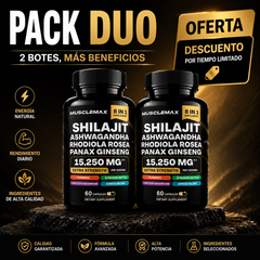 Shilajit Suplemento Natural Energizante duo - NaroStore