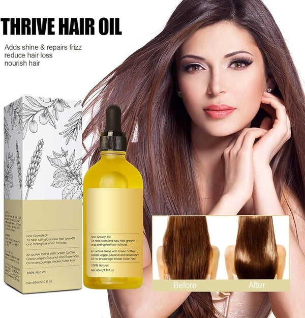 Vegan Hair Essential Oil - Strengthens and Stimulates Hair Growth