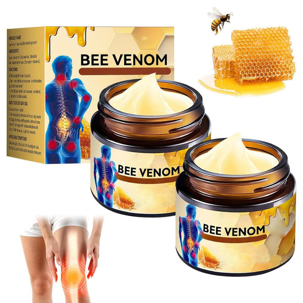 Bee venom cream for joint and bone relief